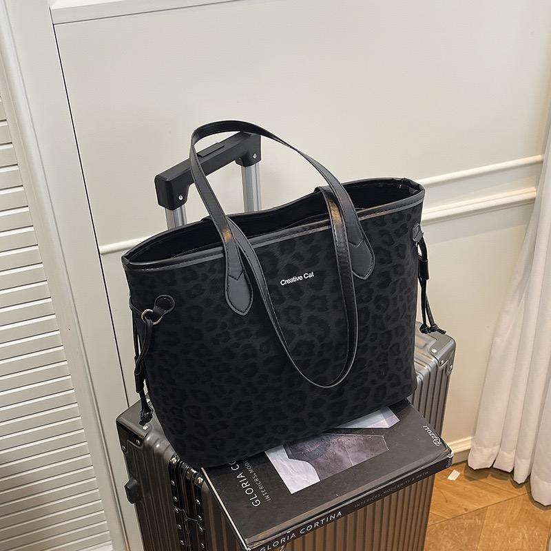 Simple Retro Large Capacity Pu Leather Tote Bag