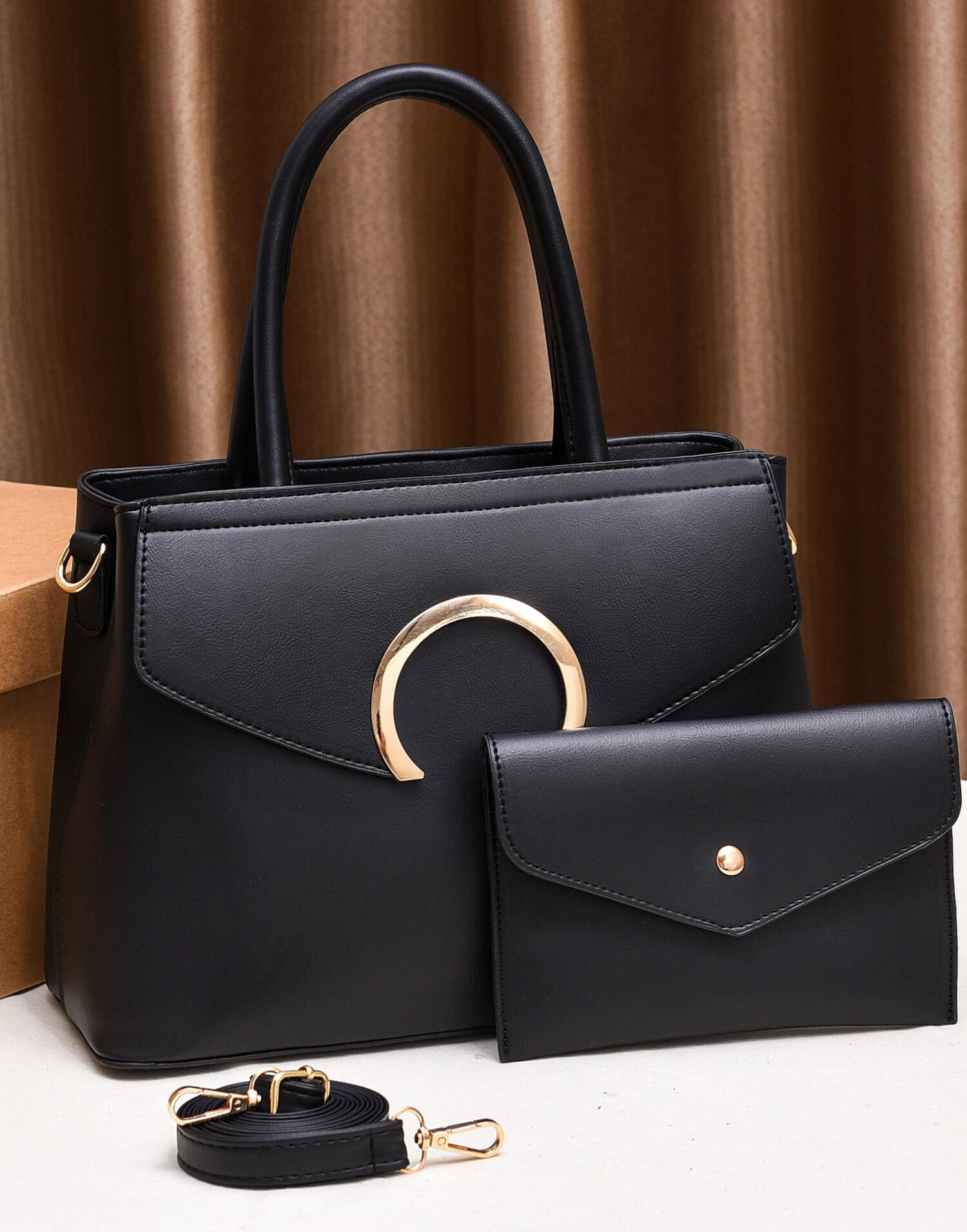 National Candy Style Large Capacity Hand Bag with Purse